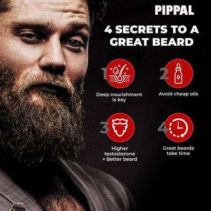 Beardo & Hair Growth Oil, 50ml for Stronger & Fuller Beard Hair 2X50ml