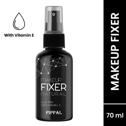 Pippal Long Lasting Natural Makeup Fixer Spray Primer - 80ml (Transparent) Pack of 3