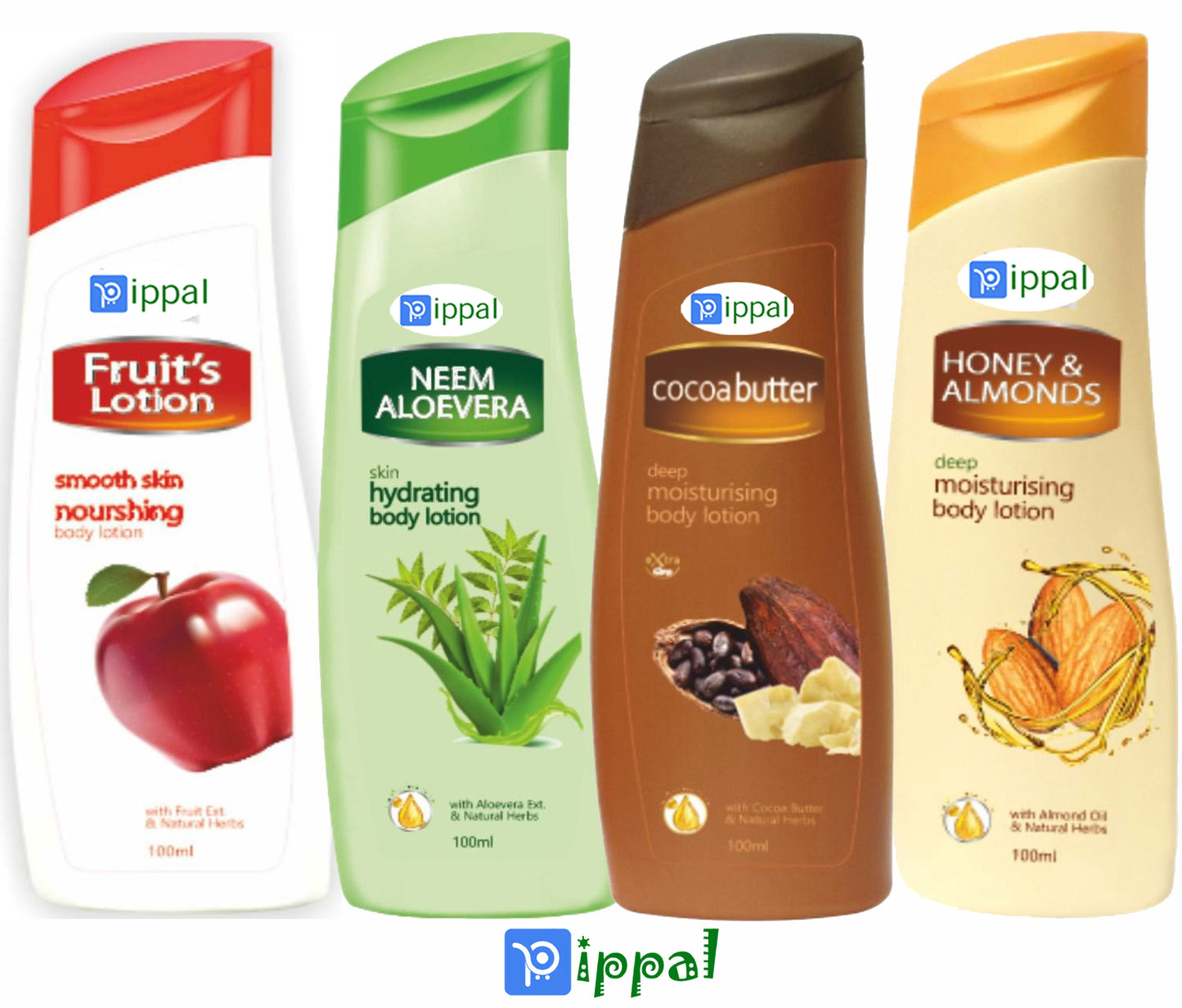 Pippal Neem Aloevera Skin Hydratingg Body Lotion (100 ml) Pack of 2 (200 ml)
