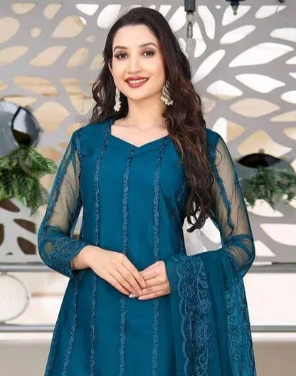 Kurta With Dupatta And Bottomwear